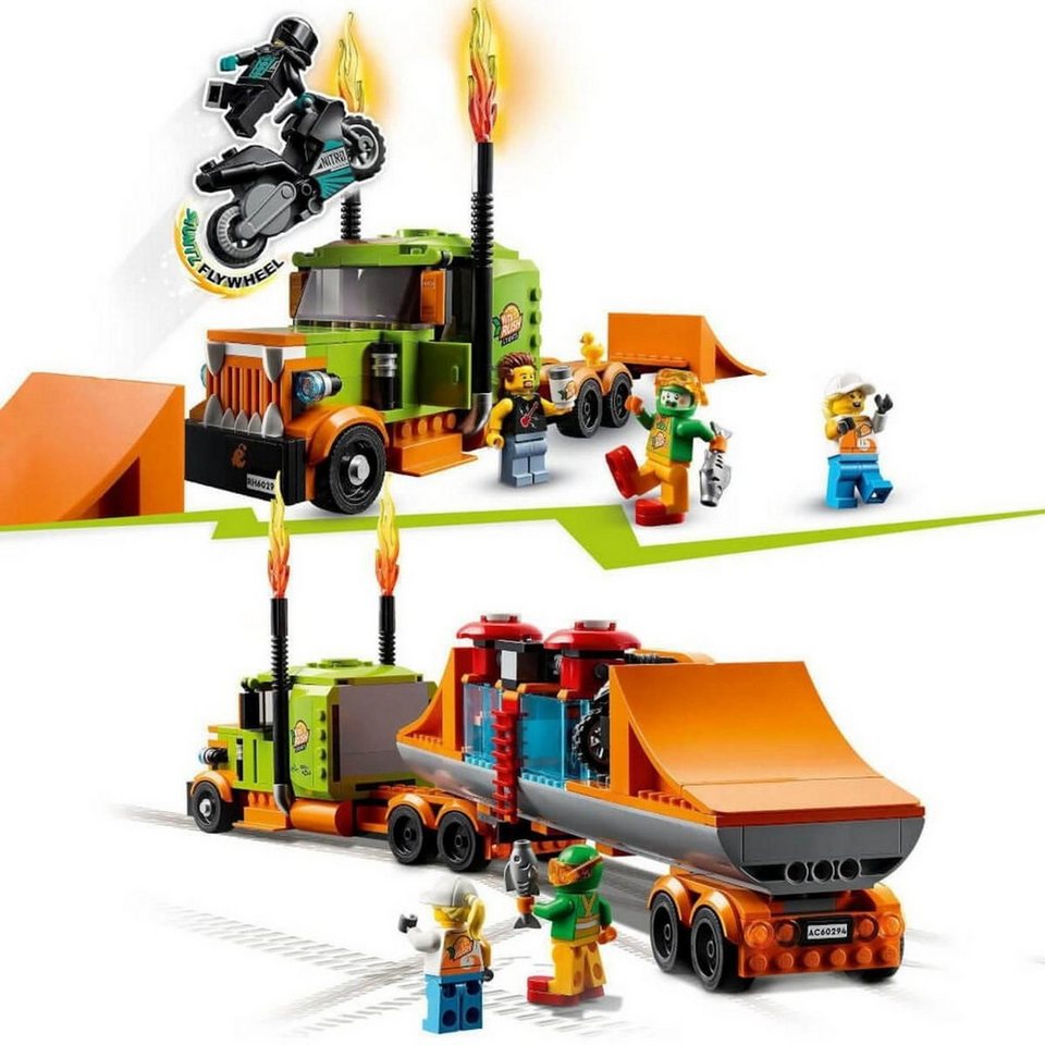 LEGO® City Stuntshow-Truck Konstruktionsspielsteine, (Stuntshow-Truck, Klemmbausteine), Made in Europe