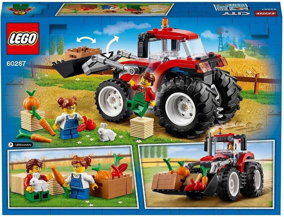 LEGO® City Traktor Konstruktionsspielsteine, (Traktor, Klemmbausteine), Made in Europe
