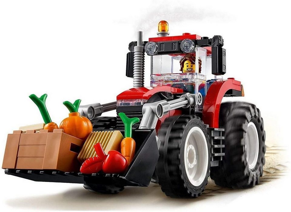 LEGO® City Traktor Konstruktionsspielsteine, (Traktor, Klemmbausteine), Made in Europe