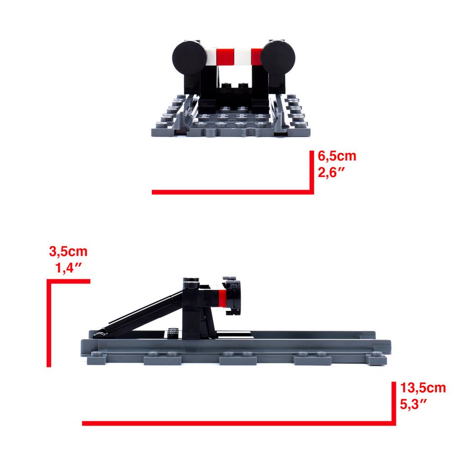 LEGO® City Zubehör: Prellbock für Eisenbahnschienen Spielbausteine