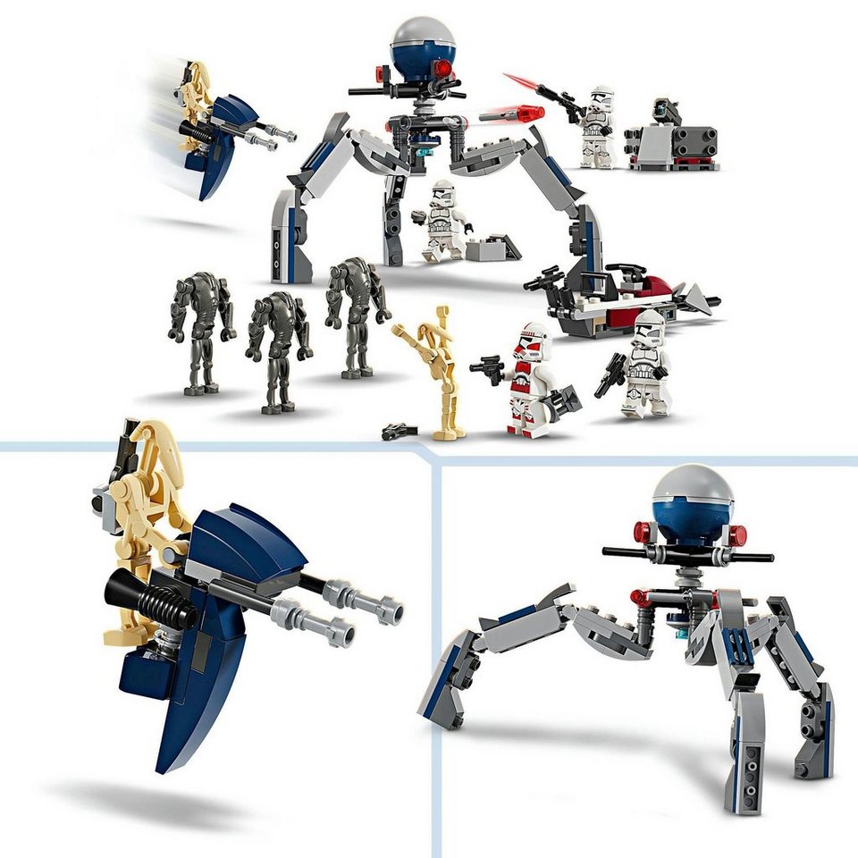LEGO® Clone Trooper™ & Battle Droid™ Battle Pack (75372), LEGO Star Wars™ Konstruktionsspielsteine, (215 St), Made in Europe