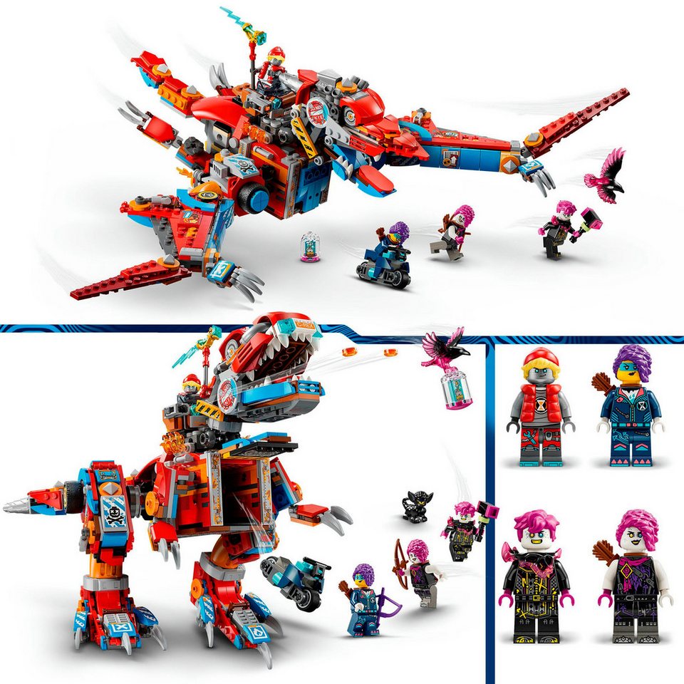 LEGO® Coopers Dino-Mech C-Rex (71484), LEGO DREAMZzz Konstruktionsspielsteine, (917 St), Made in Europe
