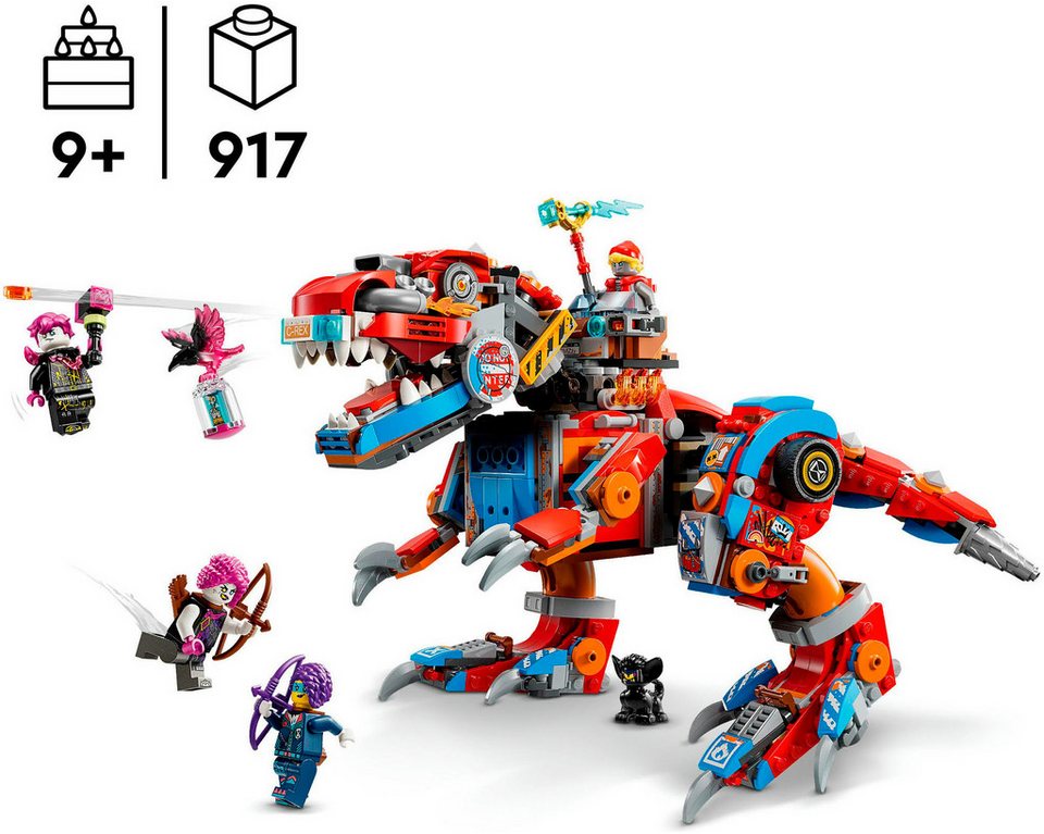 LEGO® Coopers Dino-Mech C-Rex (71484), LEGO DREAMZzz Konstruktionsspielsteine, (917 St), Made in Europe