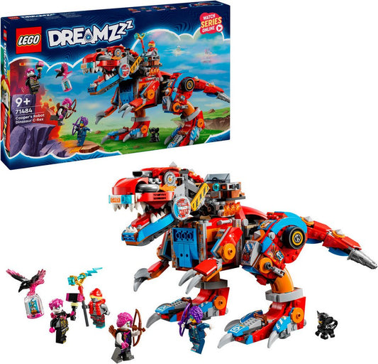 LEGO® Coopers Dino-Mech C-Rex (71484), LEGO DREAMZzz Konstruktionsspielsteine, (917 St), Made in Europe