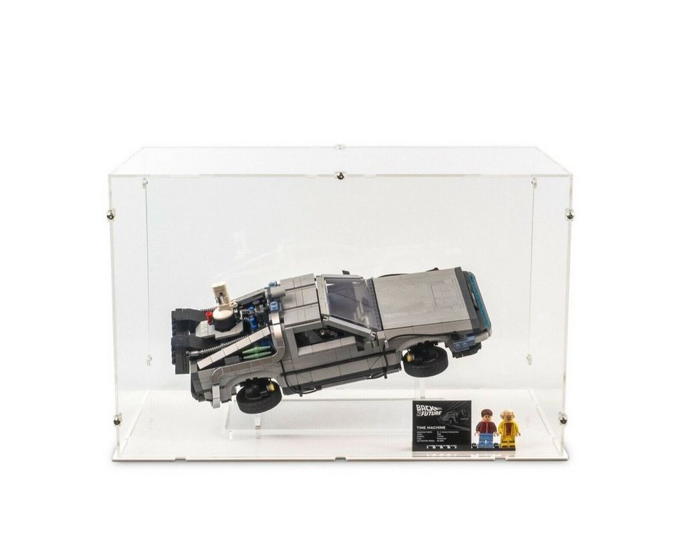 LEGO® Creator Expert 10300 - Die Zeitmaschine Inkl. Acryl Vitrine Spielbausteine, (Set, 1868 St), Aufklappbare Flügeltüren