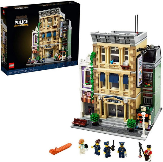 LEGO® Creator Expert LEGO 10278 Polizeistation Police Station Konstruktionsspielsteine, (2923 St), Modulares Gebäude