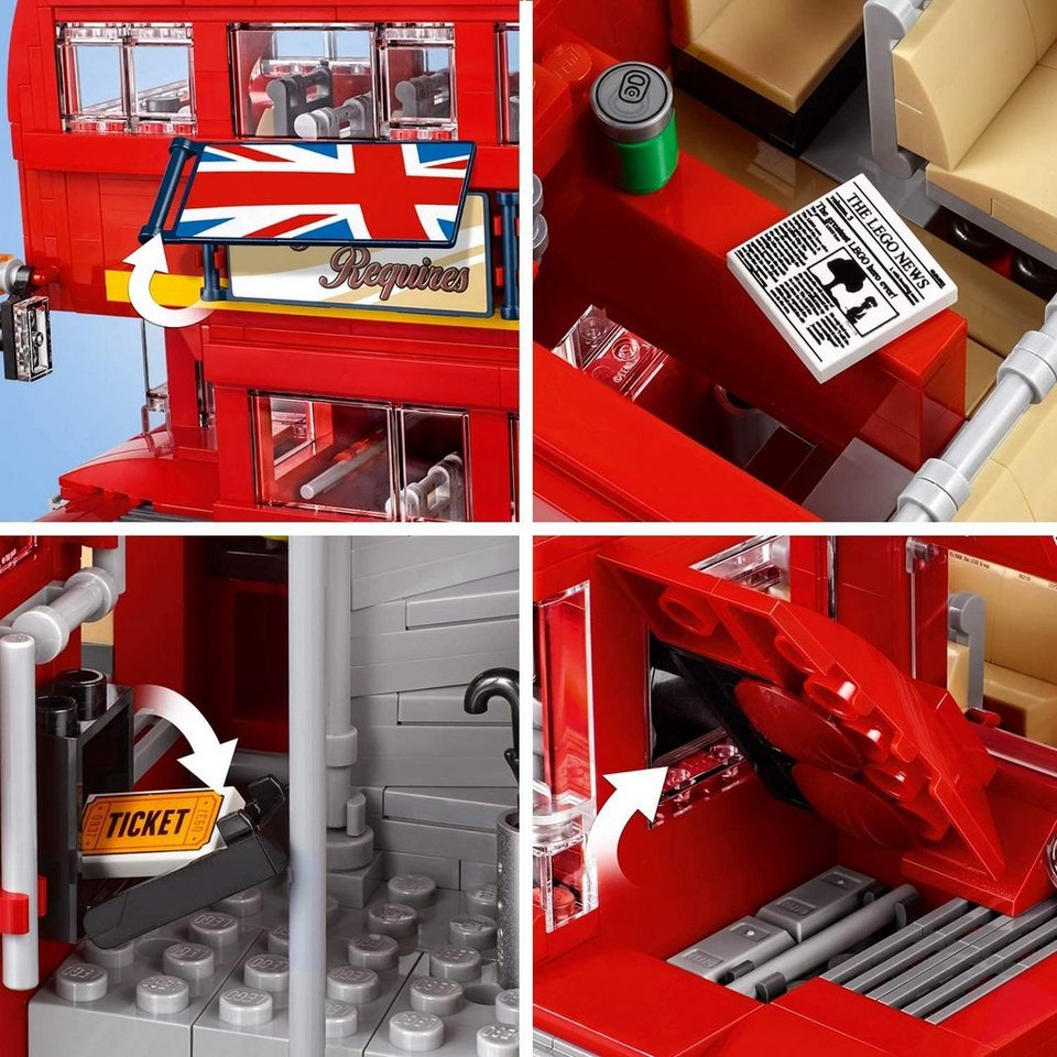 LEGO® Creator - Londoner Bus (10258) Spielbausteine, (1686 St)