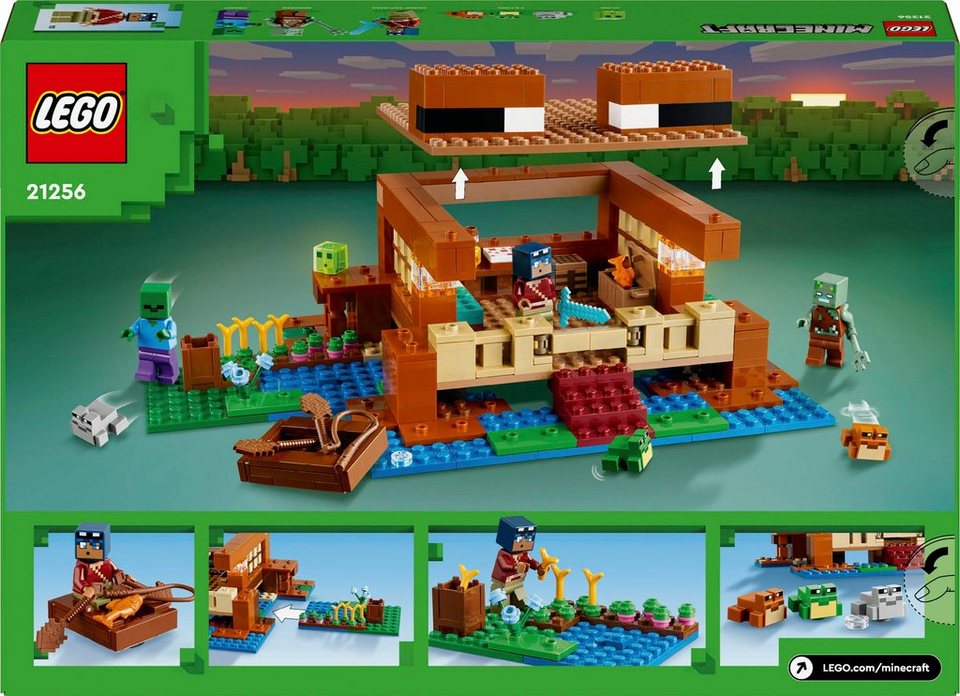 LEGO® Das Froschhaus (21256), LEGO Minecraft Konstruktionsspielsteine, (400 St), Made in Europe