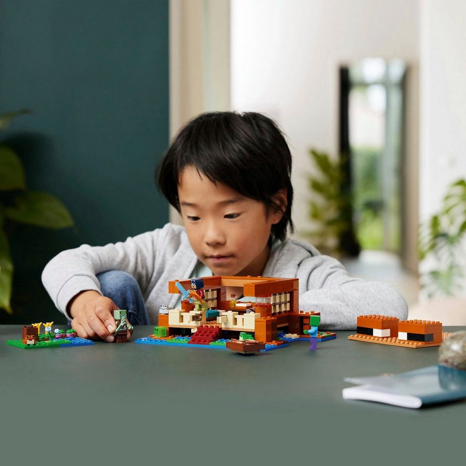 LEGO® Das Froschhaus (21256), LEGO Minecraft Konstruktionsspielsteine, (400 St), Made in Europe