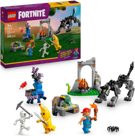 LEGO® Das Lager von Schali und der Zündkerzenkünstlerin (77075) Konstruktionsspielsteine, (250 St), LEGO Fortnite; Made in Europe