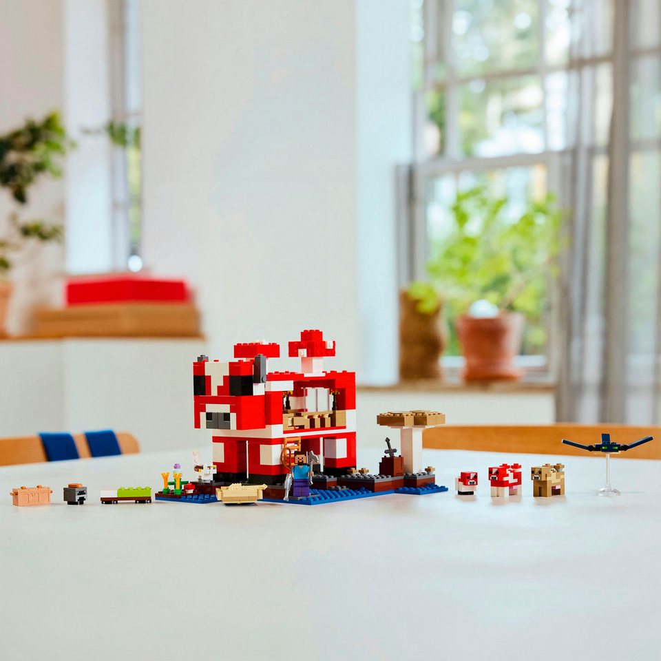 LEGO® Das Pilzkuh-Haus (21270), LEGO Minecraft Konstruktionsspielsteine, (500 St), Made in Europe