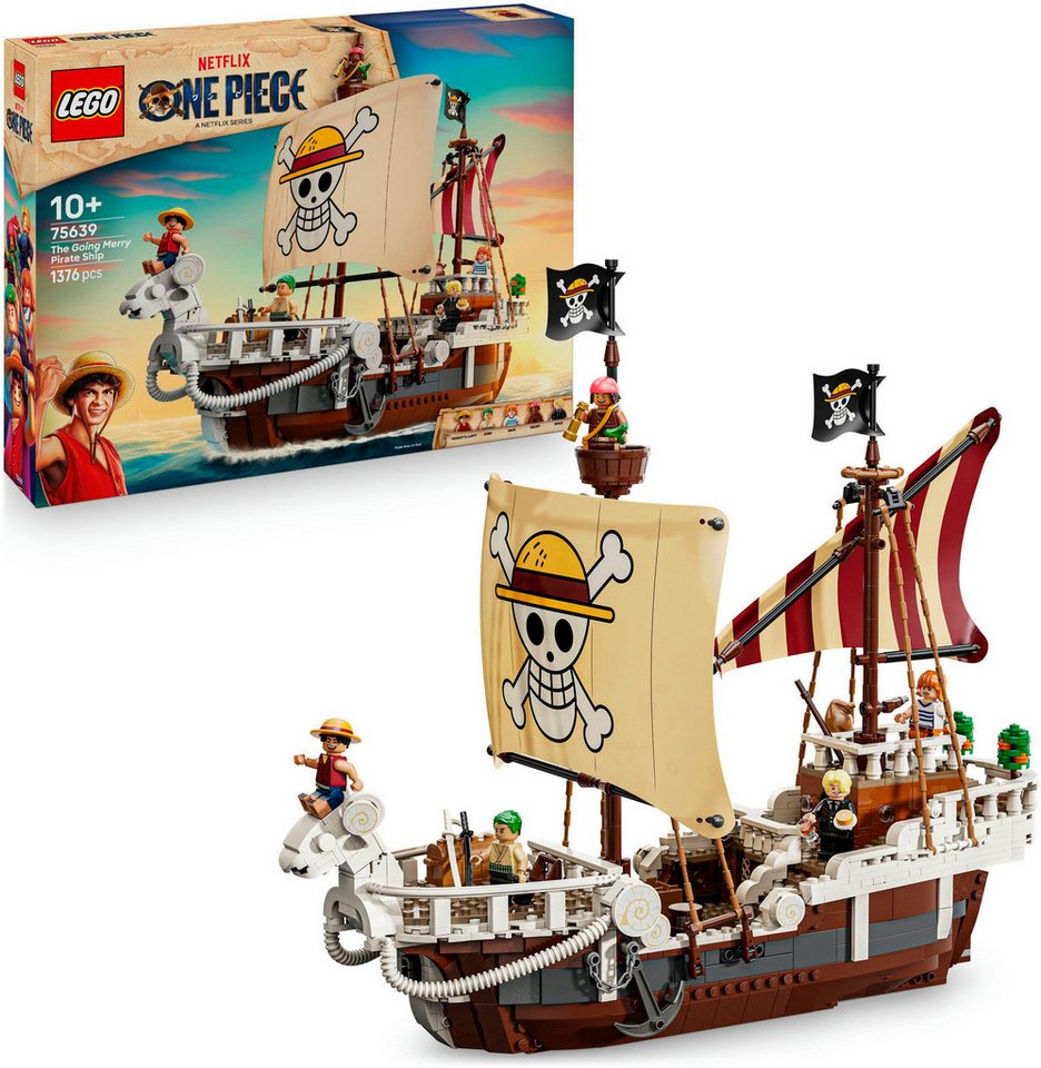 LEGO® Das Piratenschiff Flying Lamb (75639), LEGO One Piece Konstruktionsspielsteine, (1376 St), Made in Europe