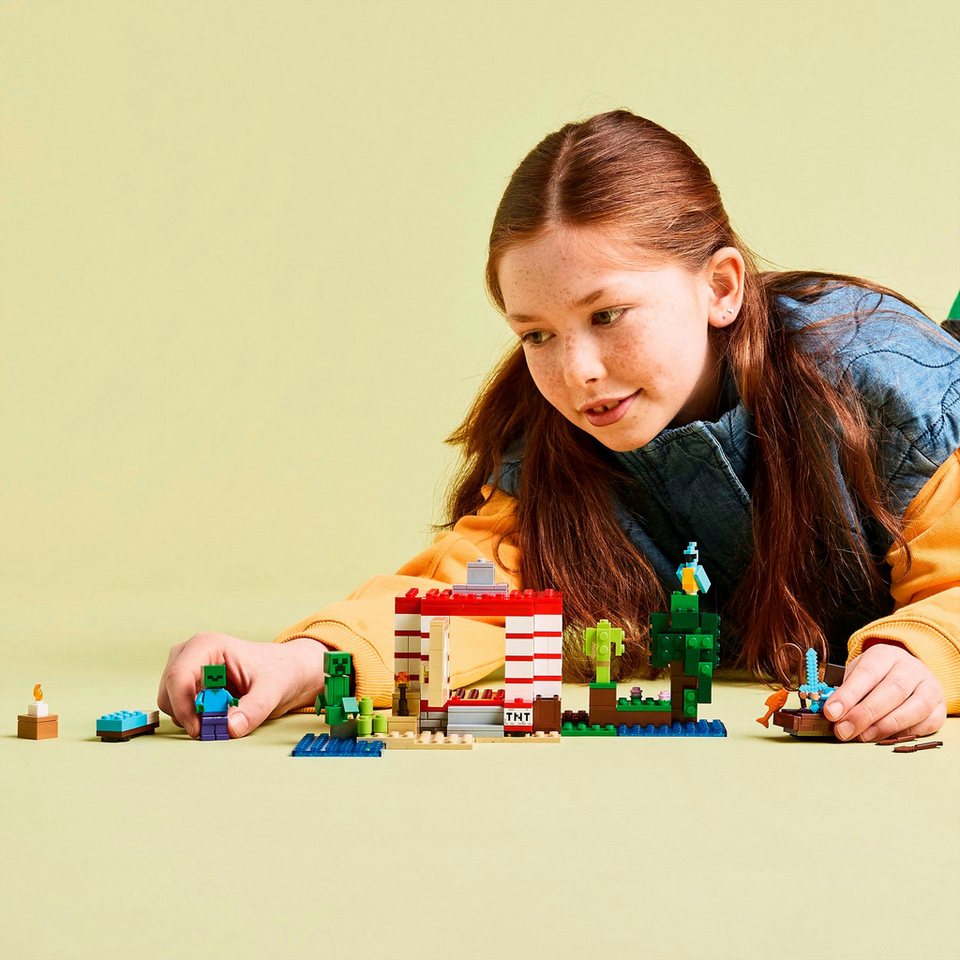 LEGO® Das TNT-Dschungelhaus (21275), LEGO Minecraft Konstruktionsspielsteine, (287 St), Made in Europe
