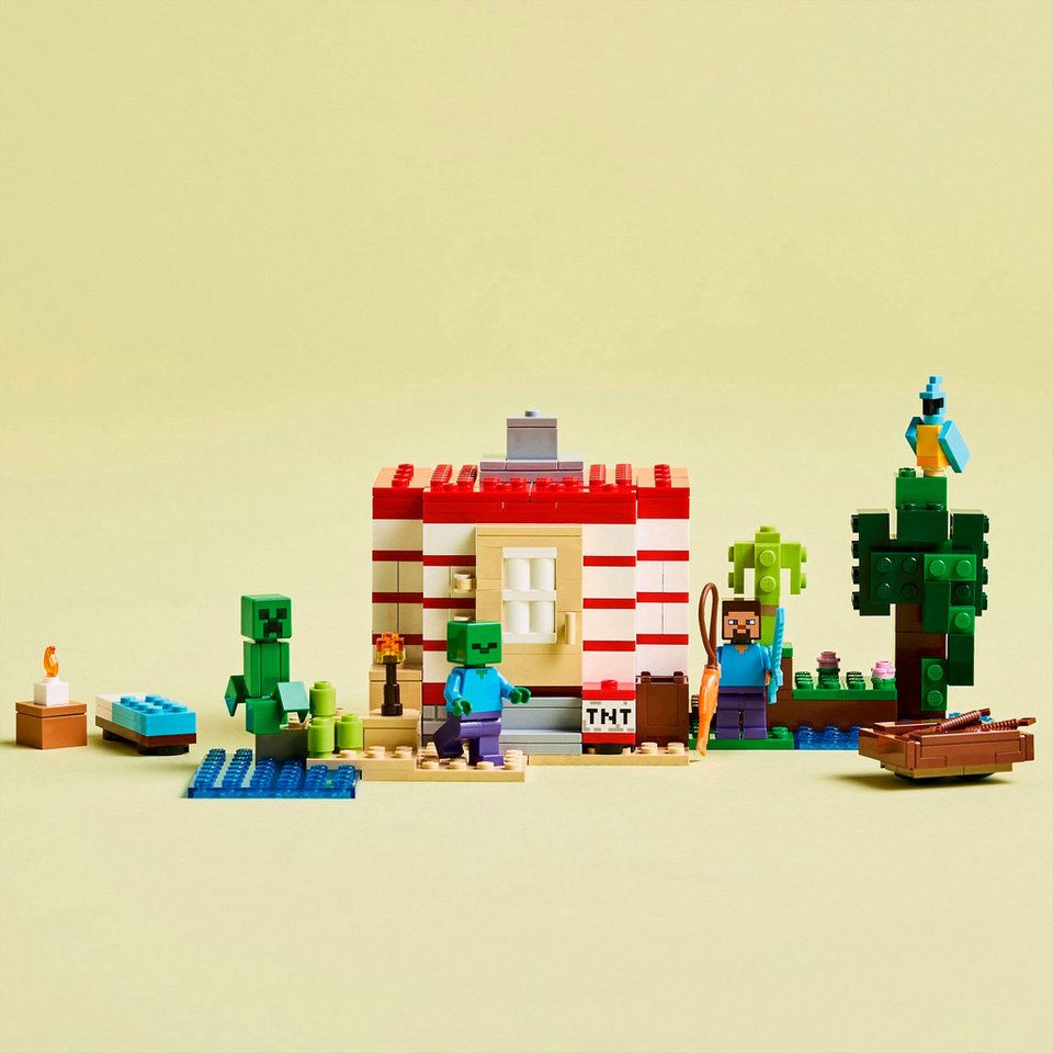 LEGO® Das TNT-Dschungelhaus (21275), LEGO Minecraft Konstruktionsspielsteine, (287 St), Made in Europe