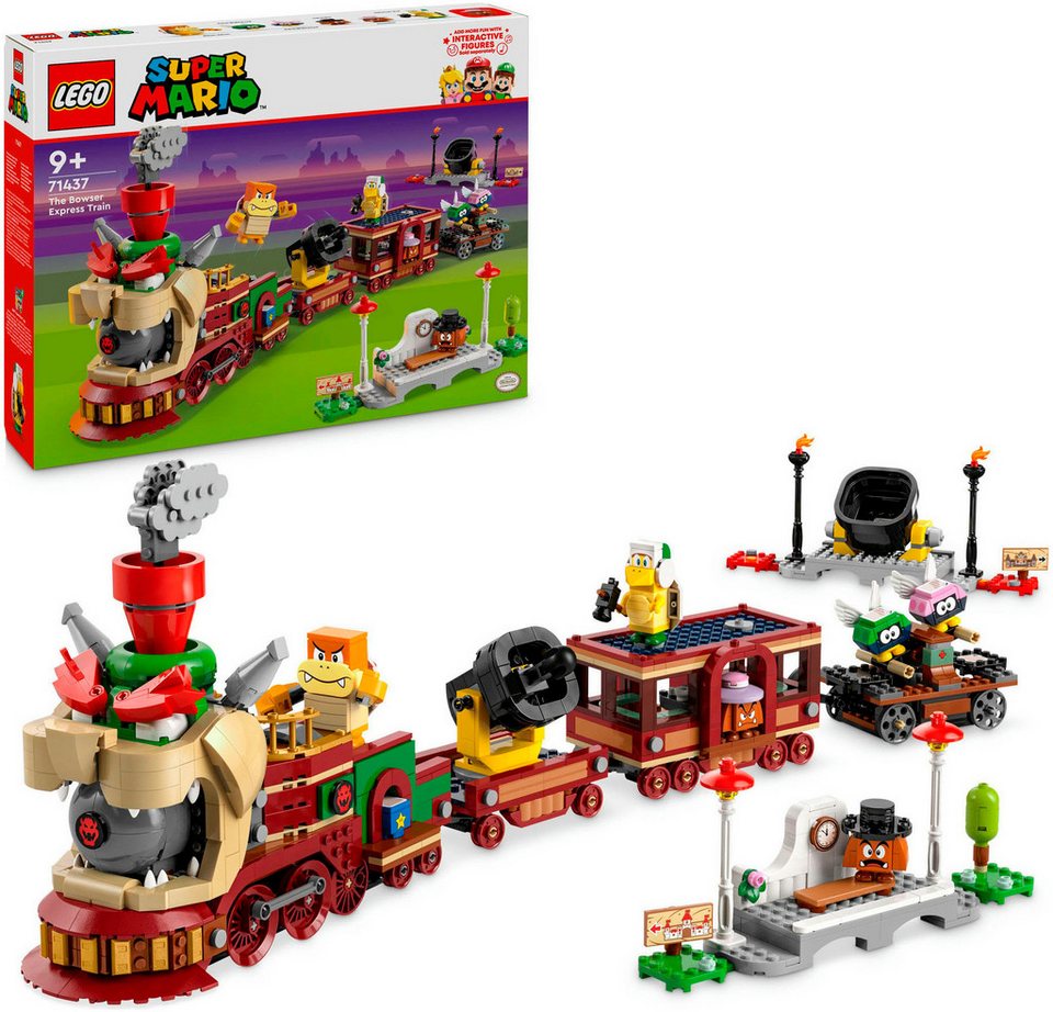 LEGO® Der Bowser-Schnellzug (71437), LEGO Super Mario Konstruktionsspielsteine, (1392 St), Made in Europe