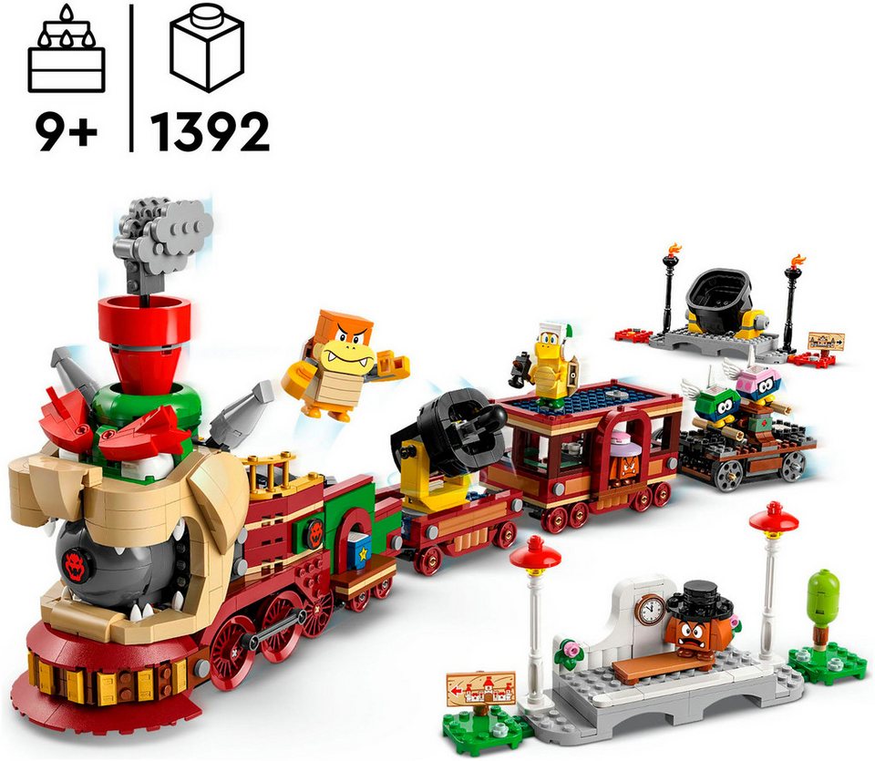LEGO® Der Bowser-Schnellzug (71437), LEGO Super Mario Konstruktionsspielsteine, (1392 St), Made in Europe