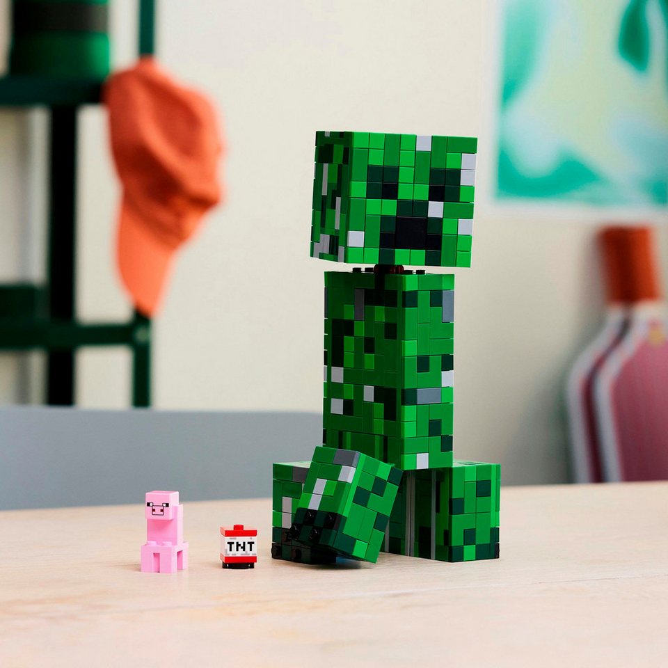 LEGO® Der Creeper (21276), LEGO Minecraft Konstruktionsspielsteine, (665 St), Made in Europe