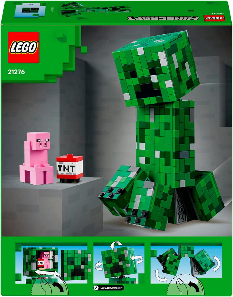 LEGO® Der Creeper (21276), LEGO Minecraft Konstruktionsspielsteine, (665 St), Made in Europe