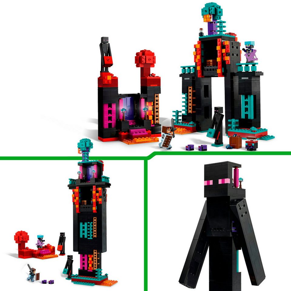 LEGO® Der Enderman-Turm (21279), LEGO Minecraft Konstruktionsspielsteine, (867 St), Made in Europe