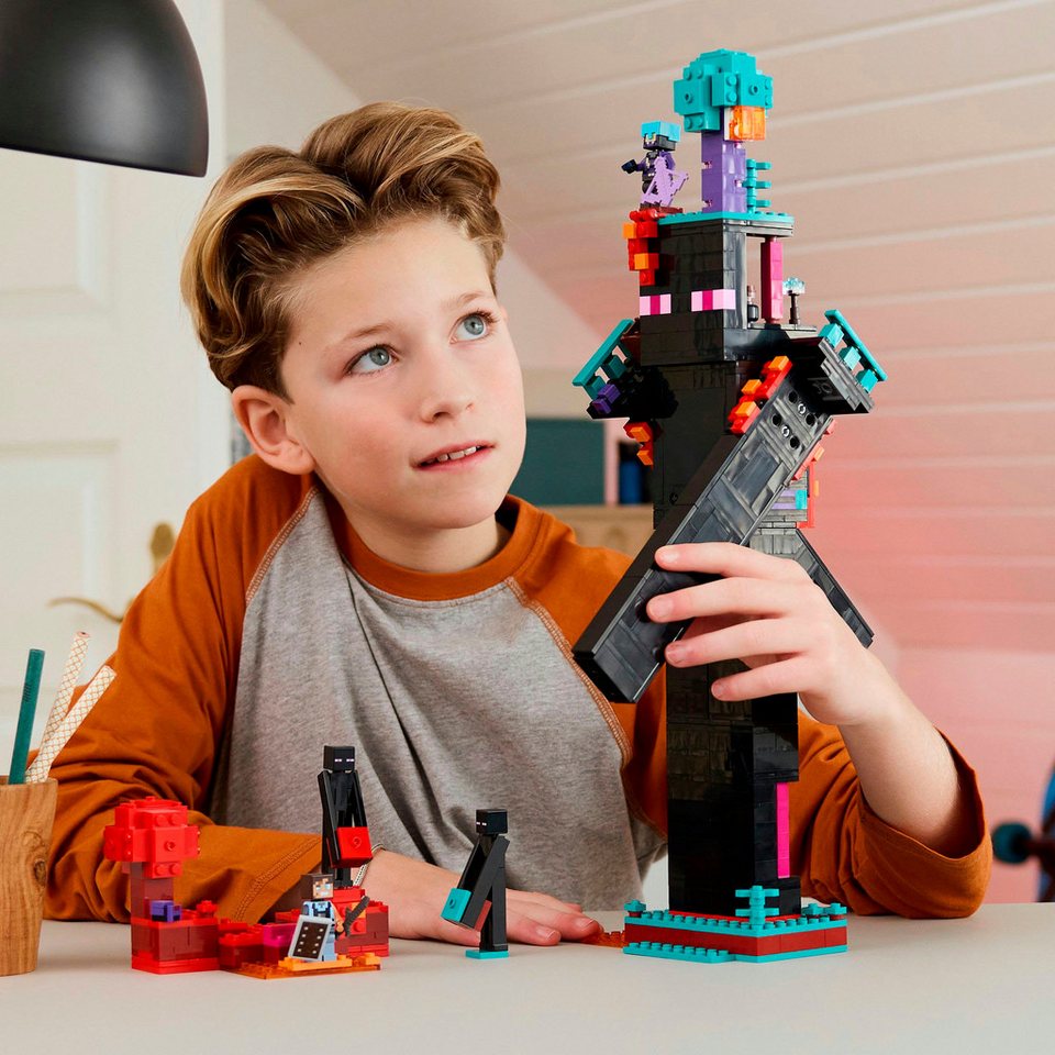 LEGO® Der Enderman-Turm (21279), LEGO Minecraft Konstruktionsspielsteine, (867 St), Made in Europe