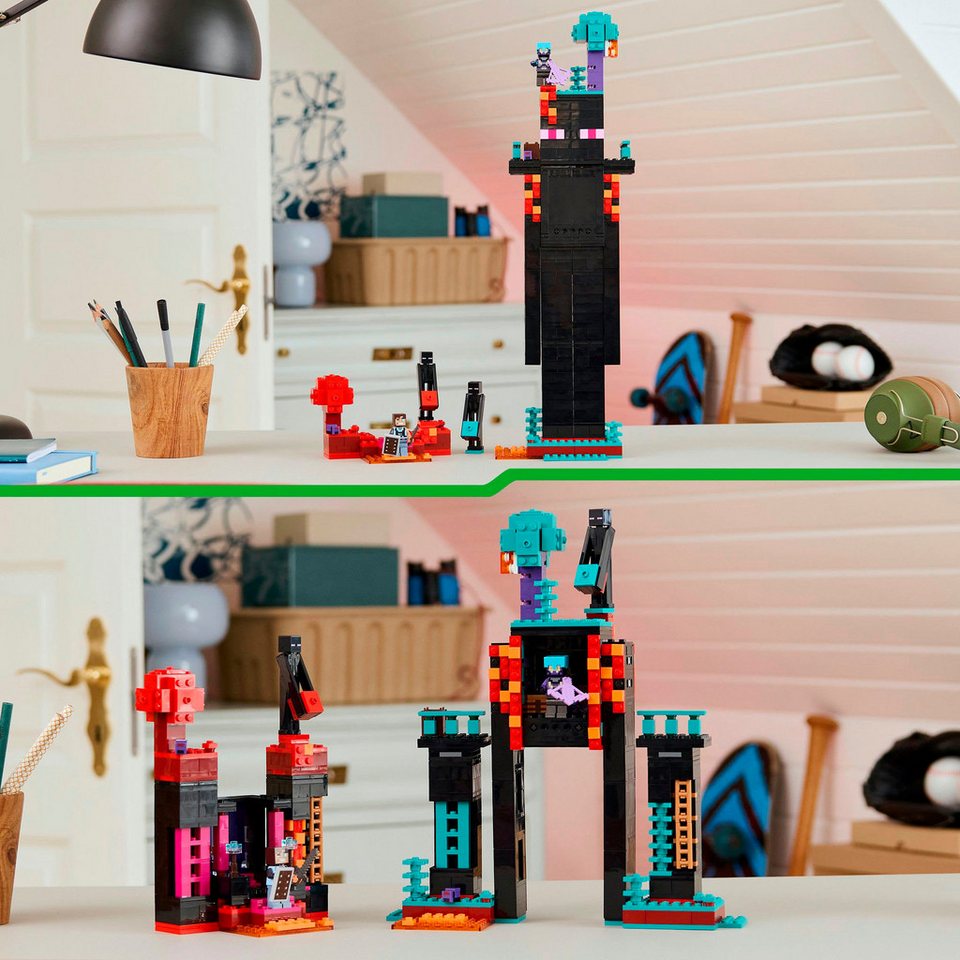 LEGO® Der Enderman-Turm (21279), LEGO Minecraft Konstruktionsspielsteine, (867 St), Made in Europe