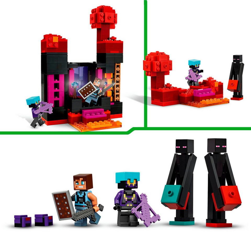 LEGO® Der Enderman-Turm (21279), LEGO Minecraft Konstruktionsspielsteine, (867 St), Made in Europe