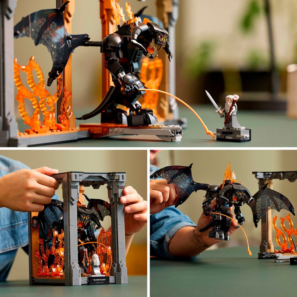 LEGO® Der Herr der Ringe: Balrog Bücherstütze (10367), LEGO Icons Konstruktionsspielsteine, (1201 St), Made in Europe