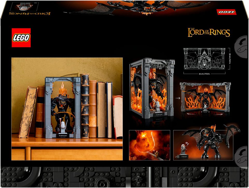 LEGO® Der Herr der Ringe: Balrog Bücherstütze (10367), LEGO Icons Konstruktionsspielsteine, (1201 St), Made in Europe