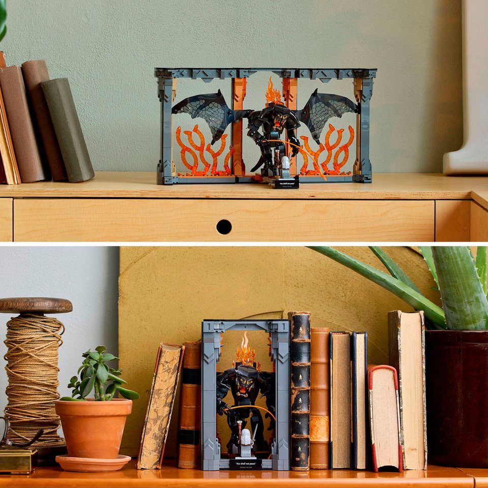 LEGO® Der Herr der Ringe: Balrog Bücherstütze (10367), LEGO Icons Konstruktionsspielsteine, (1201 St), Made in Europe
