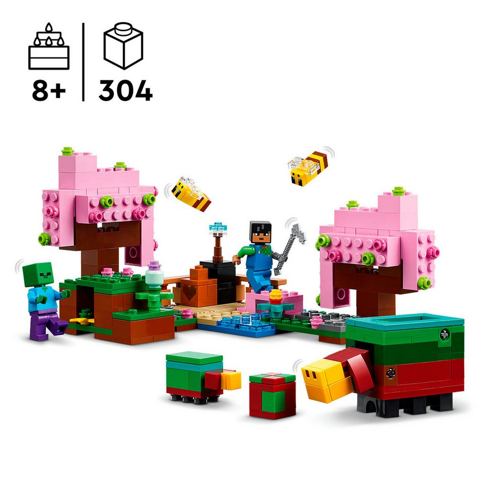 LEGO® Der Kirschblütengarten (21260), LEGO Minecraft Konstruktionsspielsteine, (304 St), Made in Europe