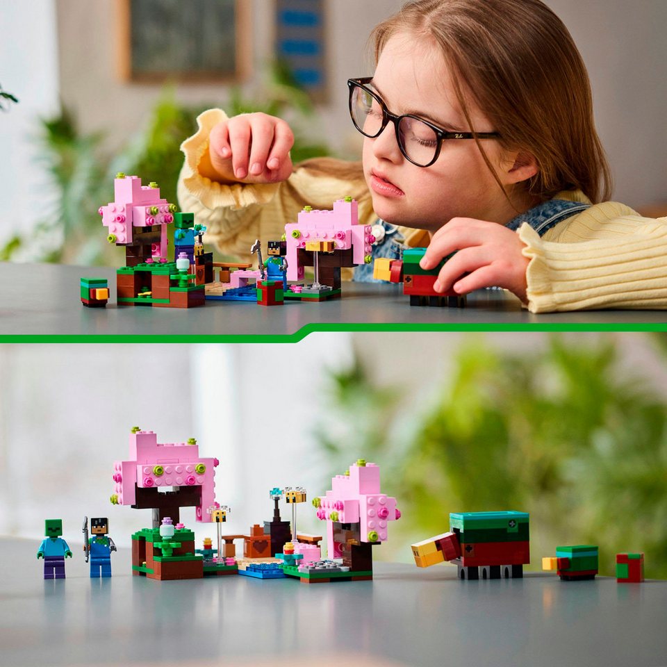 LEGO® Der Kirschblütengarten (21260), LEGO Minecraft Konstruktionsspielsteine, (304 St), Made in Europe