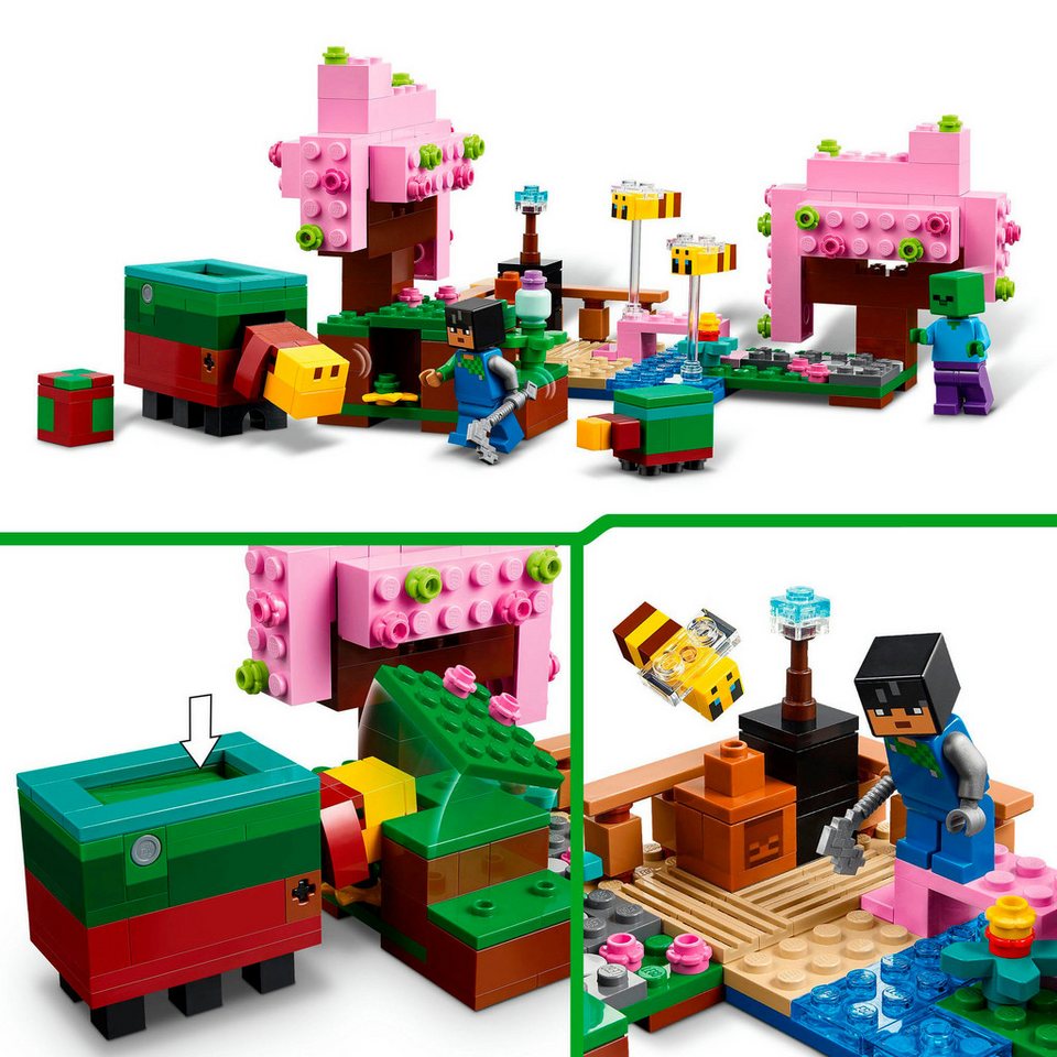 LEGO® Der Kirschblütengarten (21260), LEGO Minecraft Konstruktionsspielsteine, (304 St), Made in Europe