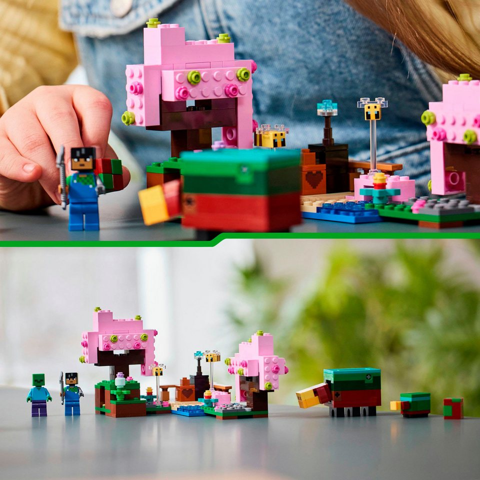 LEGO® Der Kirschblütengarten (21260), LEGO Minecraft Konstruktionsspielsteine, (304 St), Made in Europe