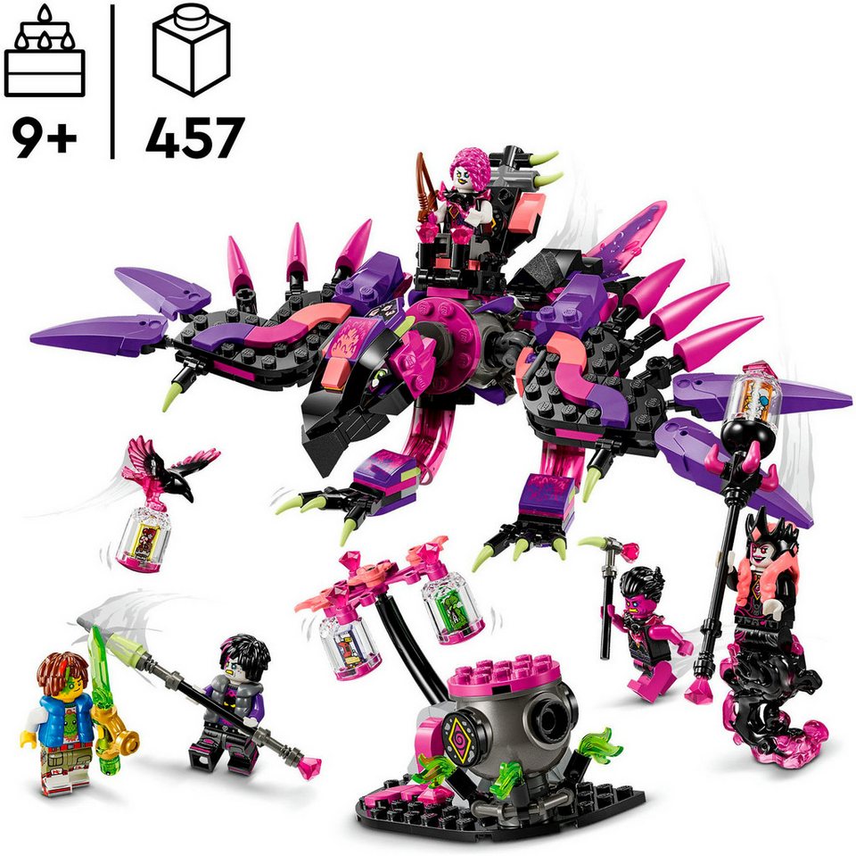 LEGO® Die Albtraumkreaturen der Nimmerhexe (71483), LEGO DREAMZzz Konstruktionsspielsteine, (457 St), Made in Europe