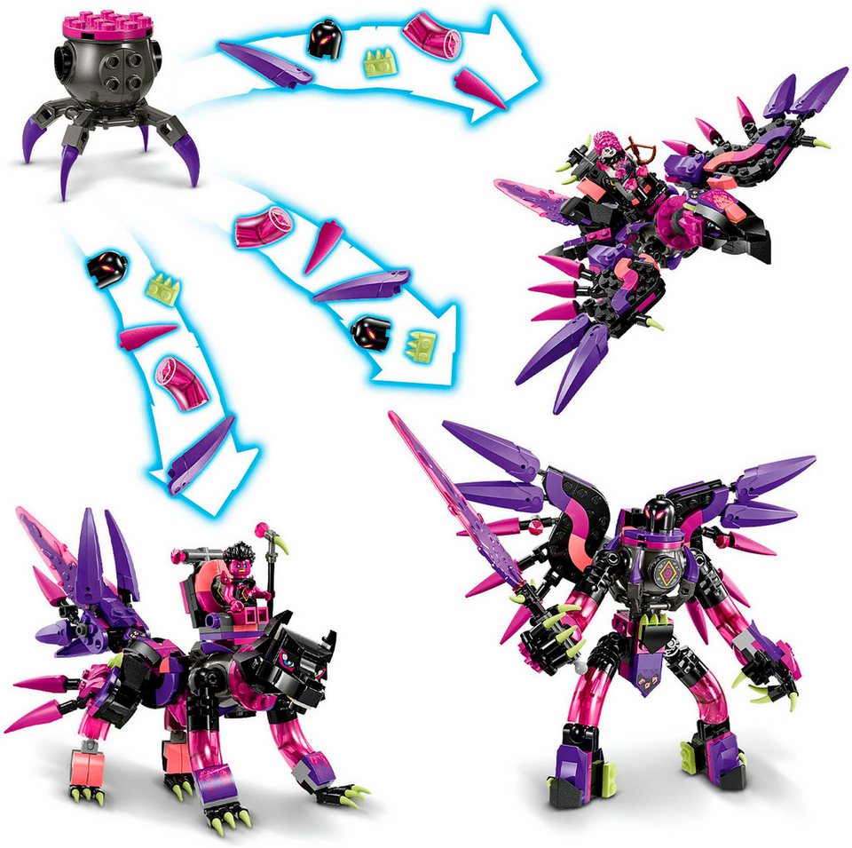 LEGO® Die Albtraumkreaturen der Nimmerhexe (71483), LEGO DREAMZzz Konstruktionsspielsteine, (457 St), Made in Europe