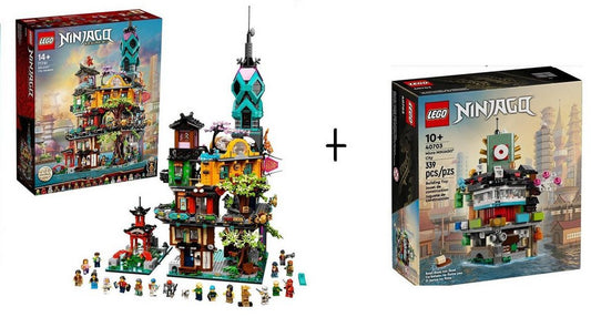LEGO® Die Gärten von Ninjago City (71741) inkl. Ninjago Mikro-City (40703) Spielbausteine