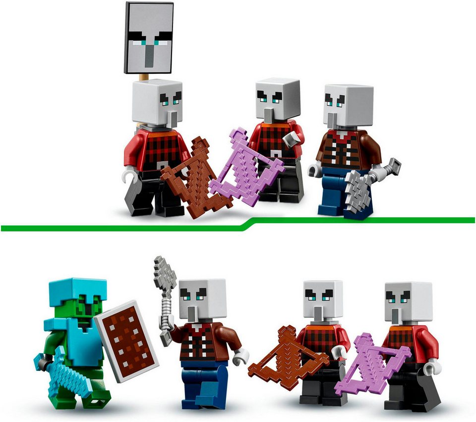 LEGO® Die Illager-Wüstenpatrouille (21267), LEGO Minecraft Konstruktionsspielsteine, (105 St), Made in Europe
