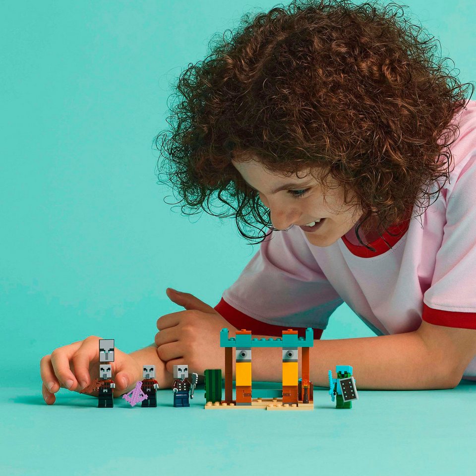 LEGO® Die Illager-Wüstenpatrouille (21267), LEGO Minecraft Konstruktionsspielsteine, (105 St), Made in Europe