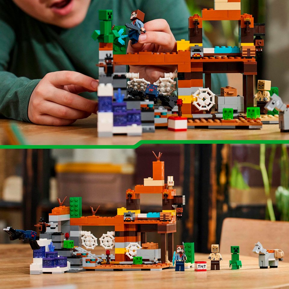 LEGO® Die Mine in den Badlands (21263), LEGO Minecraft Konstruktionsspielsteine, (538 St), Made in Europe