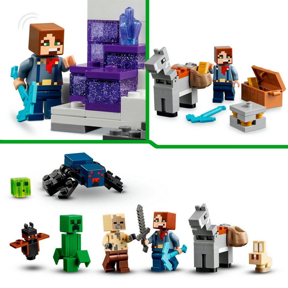 LEGO® Die Mine in den Badlands (21263), LEGO Minecraft Konstruktionsspielsteine, (538 St), Made in Europe