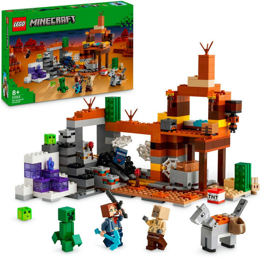 LEGO® Die Mine in den Badlands (21263), LEGO Minecraft Konstruktionsspielsteine, (538 St), Made in Europe