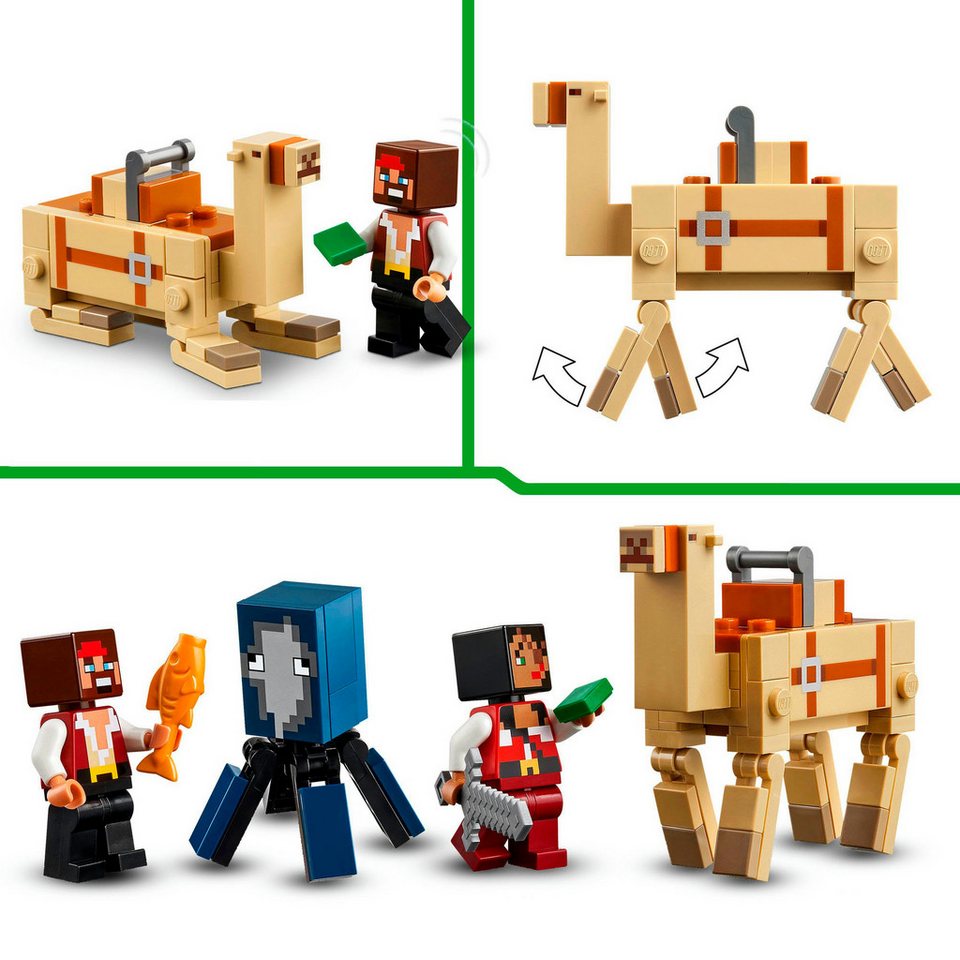 LEGO® Die Piratenschiffreise (21259), LEGO Minecraft Konstruktionsspielsteine, (166 St), Made in Europe
