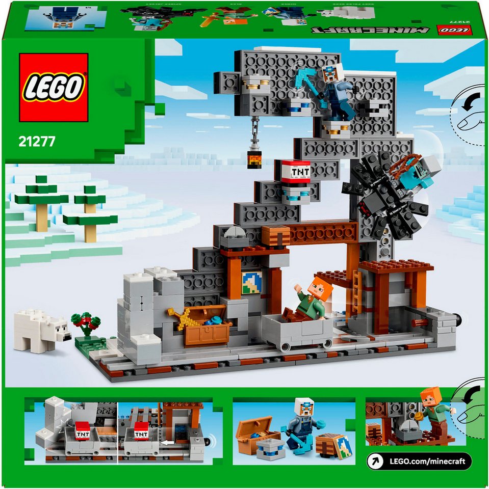 LEGO® Die Spitzhackenmine (21277), LEGO Minecraft Konstruktionsspielsteine, (530 St), Made in Europe
