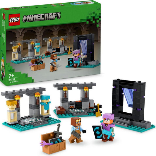 LEGO® Die Waffenkammer (21252), LEGO Minecraft Konstruktionsspielsteine, (203 St), Made in Europe