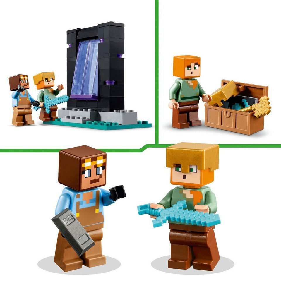 LEGO® Die Waffenkammer (21252), LEGO Minecraft Konstruktionsspielsteine, (203 St), Made in Europe