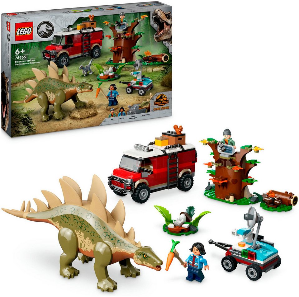 LEGO® Dinosaurier-Missionen: Entdeckung des Stegosaurus (76965) Konstruktionsspielsteine, (420 St), LEGO Jurassic World; Made in Europe