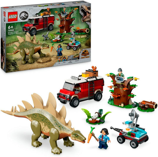 LEGO® Dinosaurier-Missionen: Entdeckung des Stegosaurus (76965) Konstruktionsspielsteine, (420 St), LEGO Jurassic World; Made in Europe