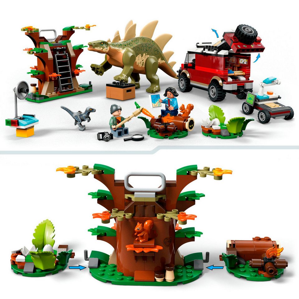 LEGO® Dinosaurier-Missionen: Entdeckung des Stegosaurus (76965) Konstruktionsspielsteine, (420 St), LEGO Jurassic World; Made in Europe
