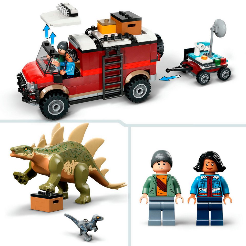 LEGO® Dinosaurier-Missionen: Entdeckung des Stegosaurus (76965) Konstruktionsspielsteine, (420 St), LEGO Jurassic World; Made in Europe