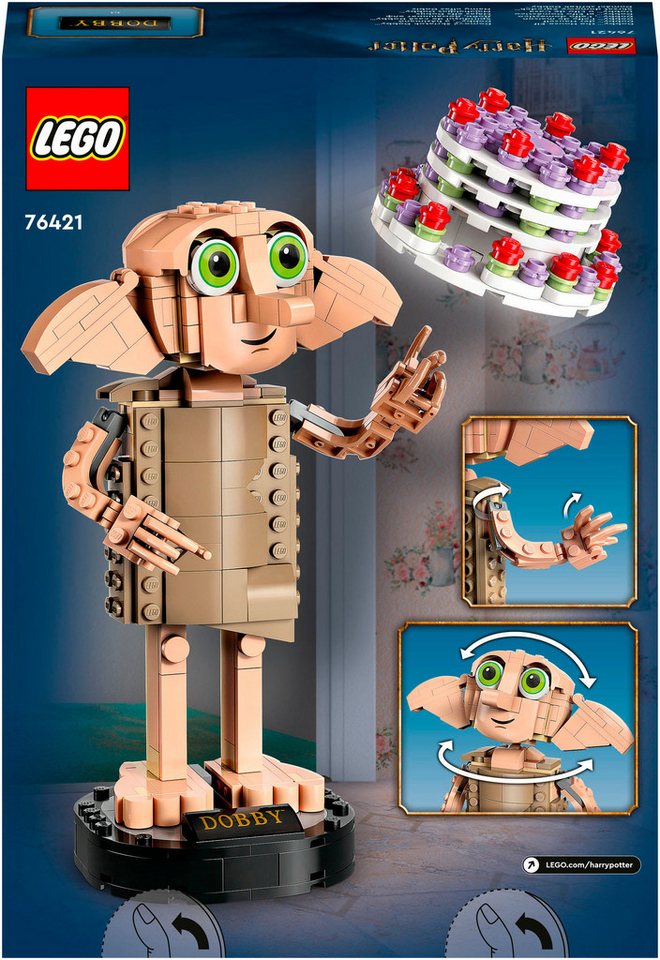 LEGO® Dobby™ der Hauself (76421), LEGO® Harry Potter™ Konstruktionsspielsteine, (403 St), Made in Europe